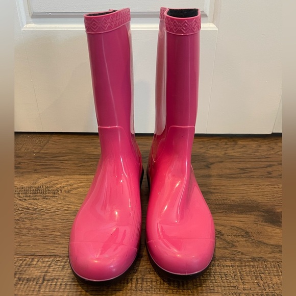 UGG Raana Rain Boots Hot Pink Girl Size 5 - Picture 4 of 10